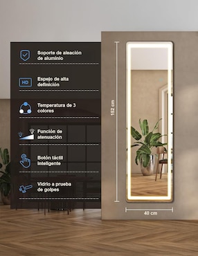 Espejo rectangular Bossa Lumini