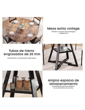Mesa de comedor armable Maya Bossa Muebles