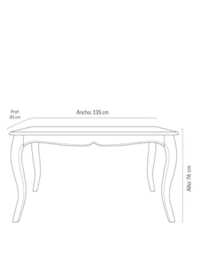 Comedor Olmo Natural Form Design para 6 personas