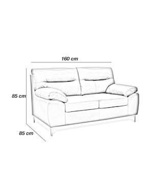 Love seat Confortopiel Isabela