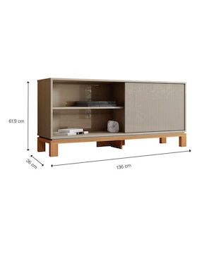 Mueble de tv Cabo Loomber de madera