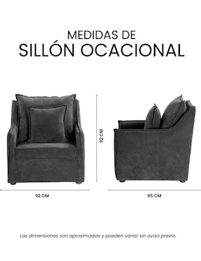 Sillón Dako Trinity de tela