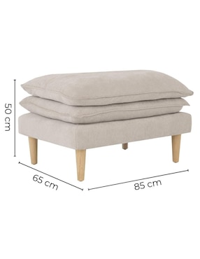 Taburete Eula Sochic de madera pino