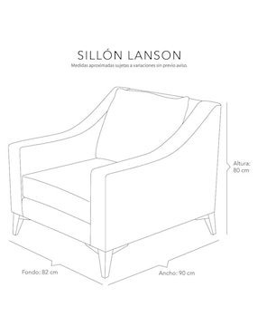 Sillón Lanson Dicasa de madera pino