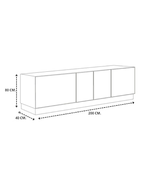 Mueble de tv armable Hogare de melamina