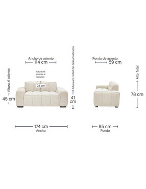 Love seat Brum Versalles