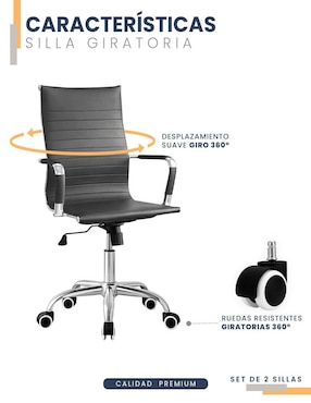 Set de sillas 2 piezas Linium