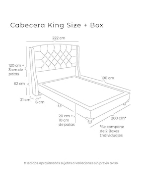 Cama Sitka Box Dicasa de madera y tela