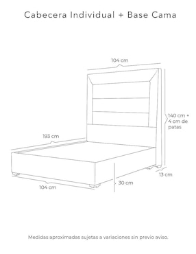 Cama Blend Base Dicasa de madera pino