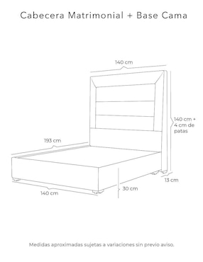 Cama Blend Base Dicasa de madera pino
