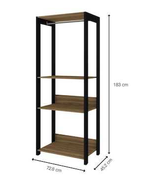 Ropero armable Loomber de madera