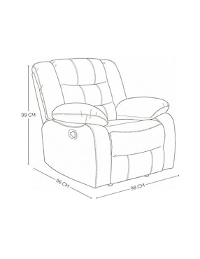 Sillón Bryce Easy Living de vinipiel