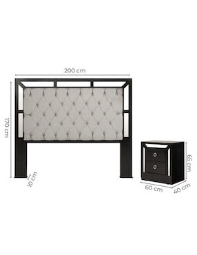 Set recámara Sochic Emma de MDF
