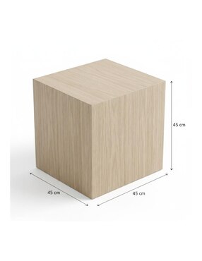 Mesa lateral Lemich Japandi Minimalista