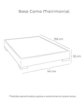 Base para cama Dicasa de madera pino