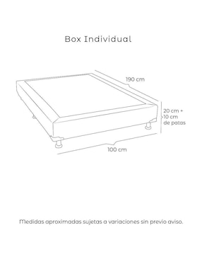 Base para cama armable Box Dicasa de madera pino