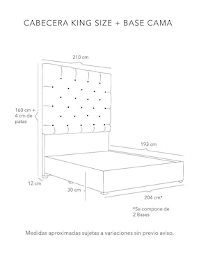 Cama Capri Base Dicasa de madera pino