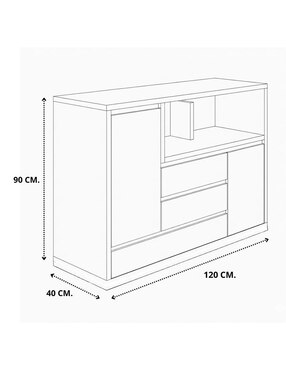 Credenza armable Hogare de melamina