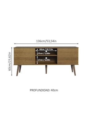 Mueble de tv armable Madesa de MDP