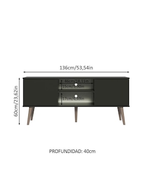 Mueble de tv armable Madesa