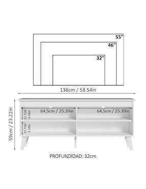 Mueble de tv armable Madesa de MDP