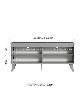 Mueble de tv armable Madesa