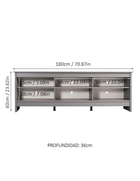 Mueble de tv armable Madesa