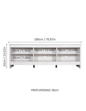 Mueble de tv armable Madesa