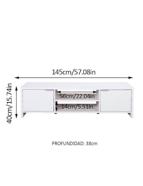 Mueble de tv armable Madesa