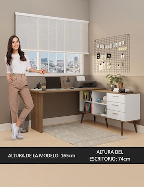 Escritorio armable Lisboa Madesa de MDP