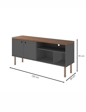 Cajonera armable Rio Loomber de MDF