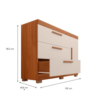 Cajonera armable Palmas Loomber de MDF