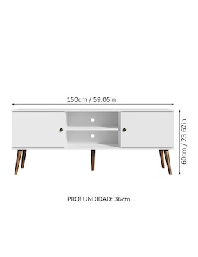 Mueble de tv armable Madesa de MDP