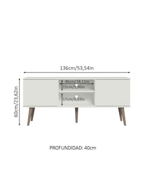 Mueble de tv armable Madesa de MDP