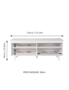 Mueble de tv armable Madesa de MDP