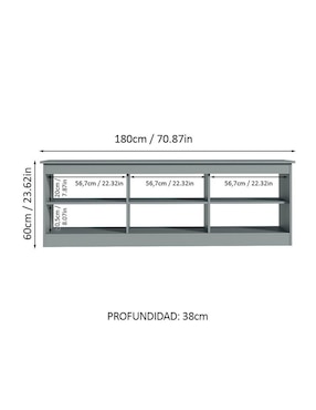 Mueble de tv armable Madesa de MDP