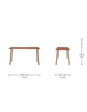 Mesa armable Formentera Brum