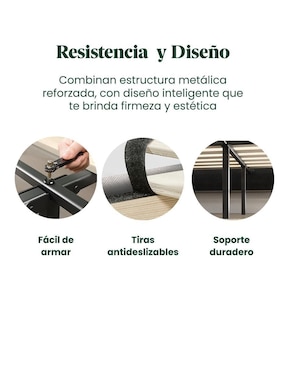 Base para cama armable Curtis Zinus de aglomerado