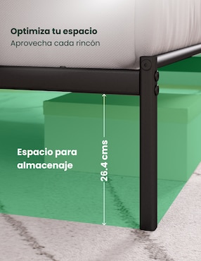 Base para cama armable Florence Zinus de acero inoxidable