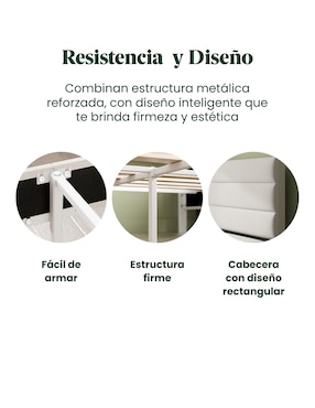Base para cama armable Piper Zinus