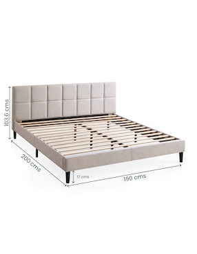 Base para cama armable Leo Zinus