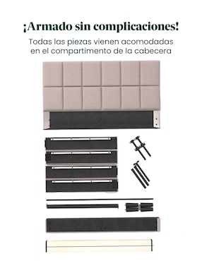 Base para cama armable Leo Zinus
