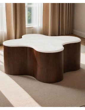 Mesa de centro Tonda Rosmarino Concept de madera parota