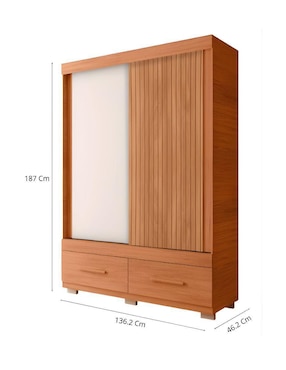 Ropero armable Loomber Ponta de madera