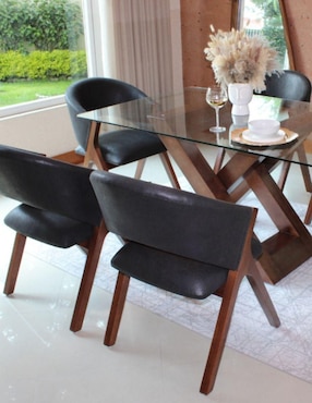 Comedor Brisa Cast Store para 6 personas de cristal templado