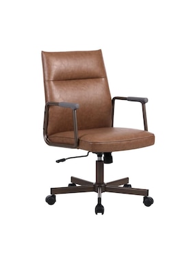 Silla de escritorio Vintage asiento y respaldo tapizado Form Design de tela