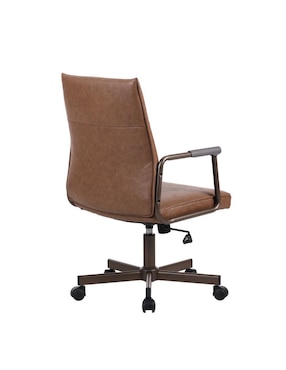 Silla de escritorio Vintage asiento y respaldo tapizado Form Design de tela