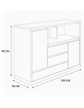 Credenza armable Muebles Hogare de melamina
