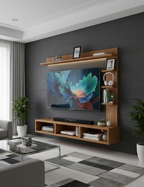 Mueble flotante para TV armable Muebles Hogare de melamina