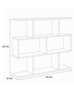 Librero armable Muebles Hogare de melamina